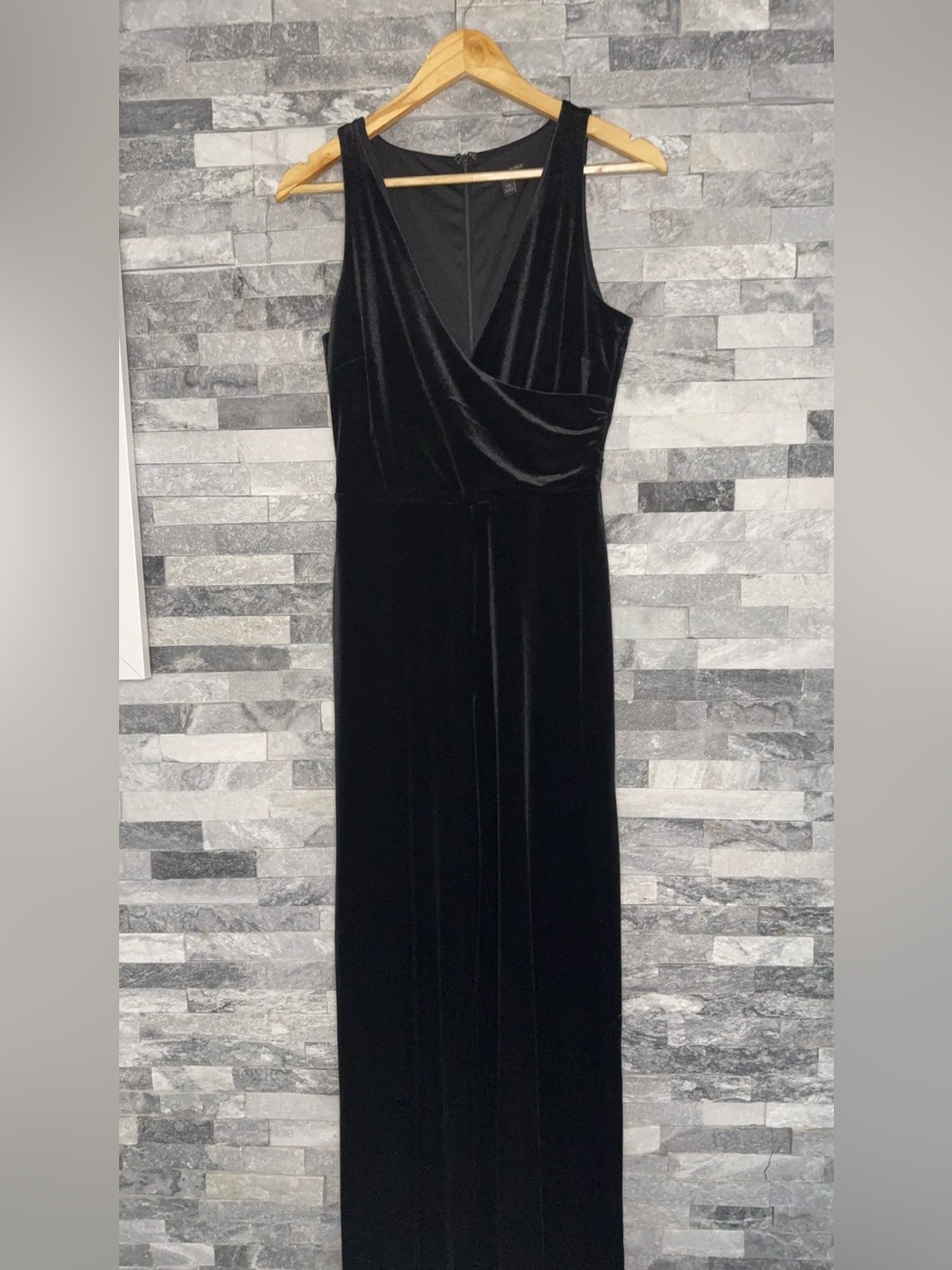 Banana Republic Black Velvet Jumpsuit
